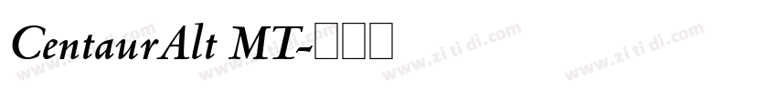 CentaurAlt MT字体转换